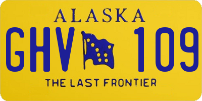 AK license plate GHV109