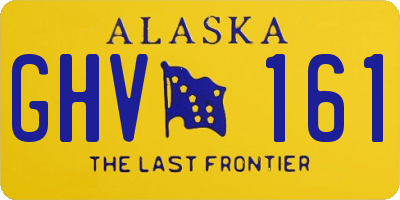 AK license plate GHV161
