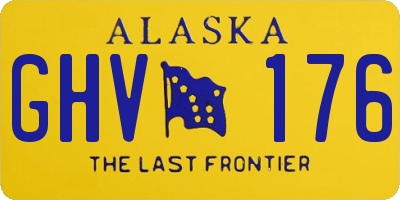 AK license plate GHV176