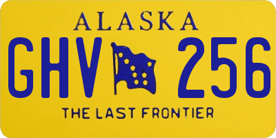 AK license plate GHV256