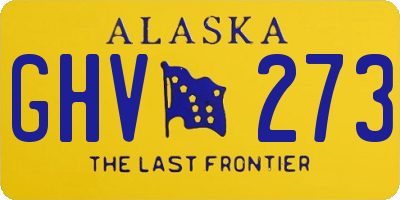 AK license plate GHV273