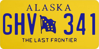 AK license plate GHV341
