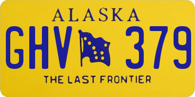 AK license plate GHV379