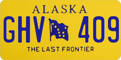 AK license plate GHV409