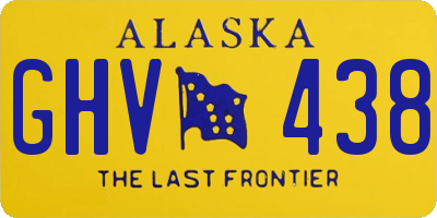 AK license plate GHV438