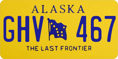 AK license plate GHV467