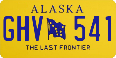 AK license plate GHV541