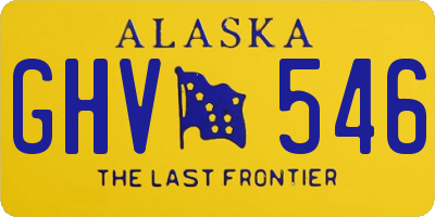 AK license plate GHV546