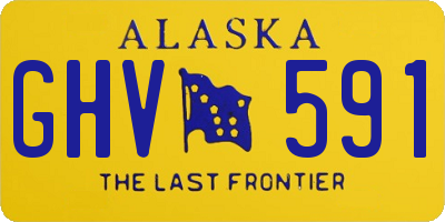 AK license plate GHV591