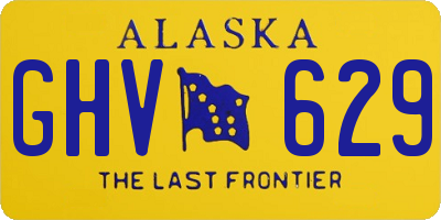 AK license plate GHV629