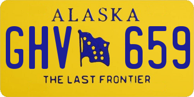AK license plate GHV659