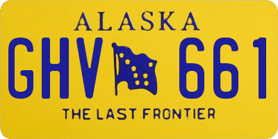 AK license plate GHV661