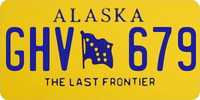 AK license plate GHV679