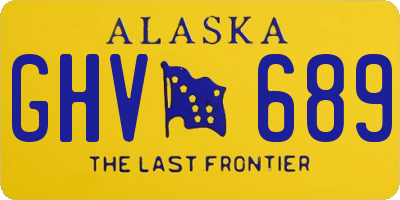 AK license plate GHV689