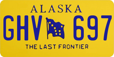 AK license plate GHV697