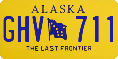 AK license plate GHV711