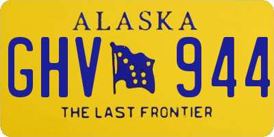 AK license plate GHV944