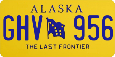 AK license plate GHV956