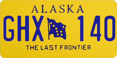 AK license plate GHX140