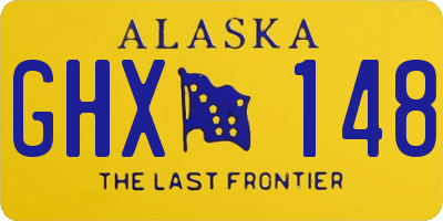 AK license plate GHX148
