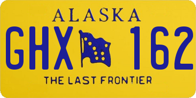 AK license plate GHX162