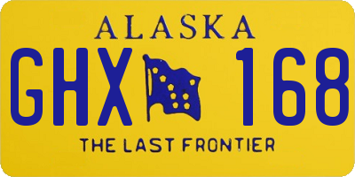 AK license plate GHX168