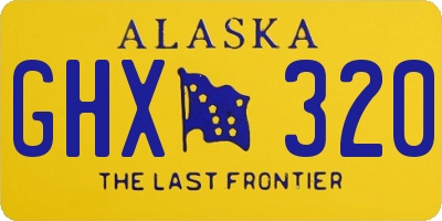 AK license plate GHX320