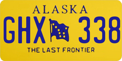 AK license plate GHX338