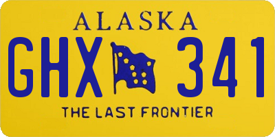 AK license plate GHX341