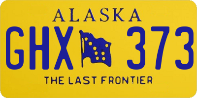 AK license plate GHX373
