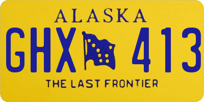 AK license plate GHX413