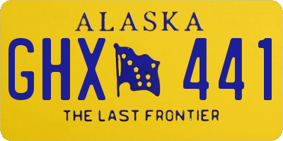 AK license plate GHX441