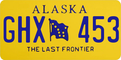 AK license plate GHX453