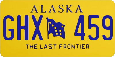 AK license plate GHX459