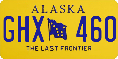 AK license plate GHX460