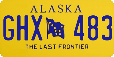 AK license plate GHX483