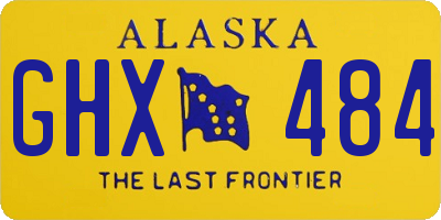 AK license plate GHX484