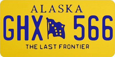 AK license plate GHX566
