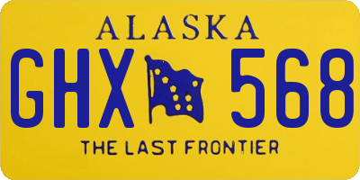 AK license plate GHX568