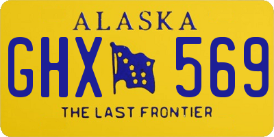 AK license plate GHX569