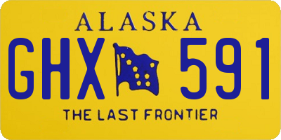 AK license plate GHX591