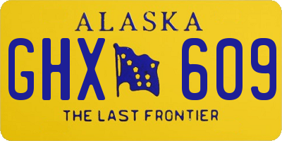 AK license plate GHX609