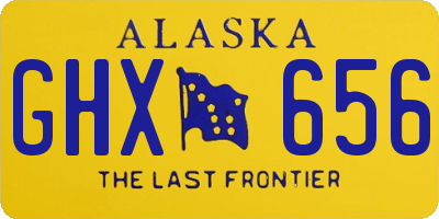 AK license plate GHX656
