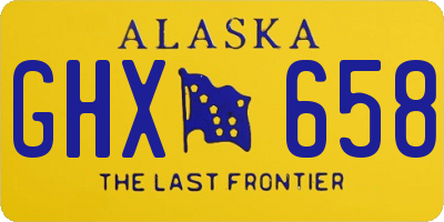 AK license plate GHX658