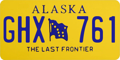 AK license plate GHX761