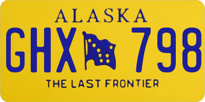 AK license plate GHX798