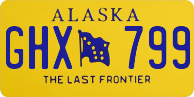 AK license plate GHX799