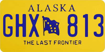 AK license plate GHX813