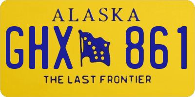 AK license plate GHX861