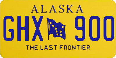 AK license plate GHX900